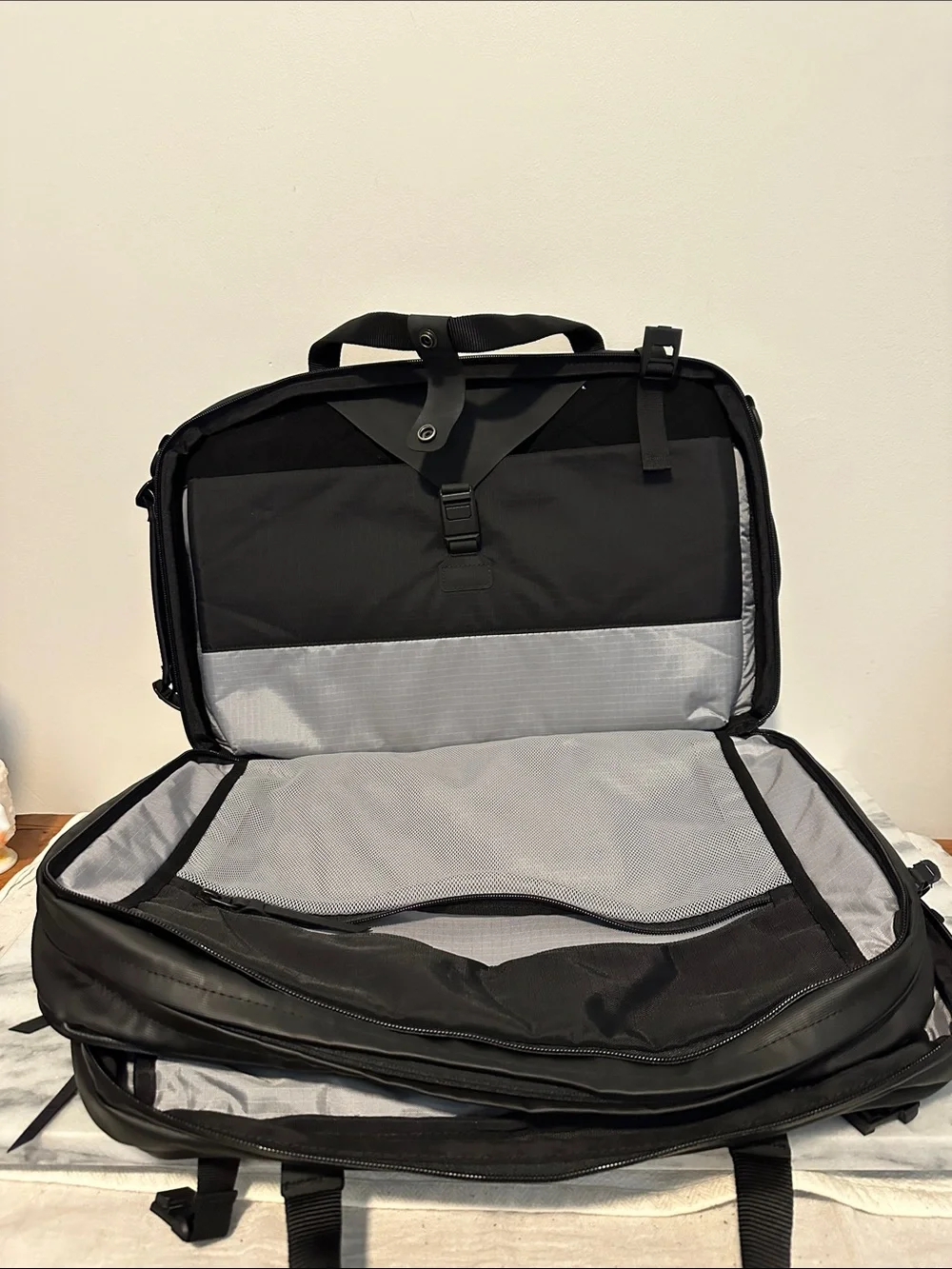 Black Ember Forge 30 Expandable 3-Way Commuter Backpack - Jet Black